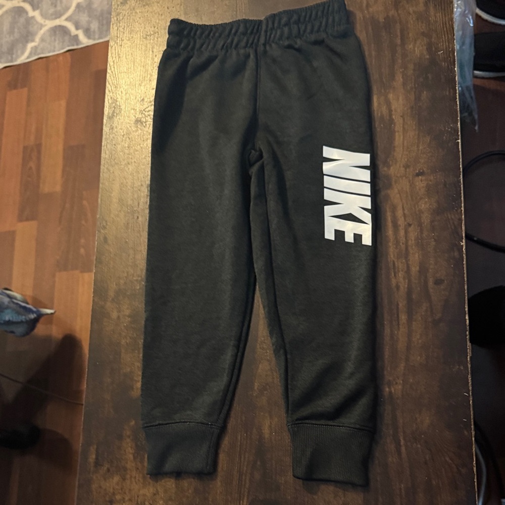 Nike Kids Charcoal Joggers with White Logo